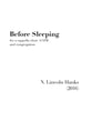 Before Sleeping SATB choral sheet music cover